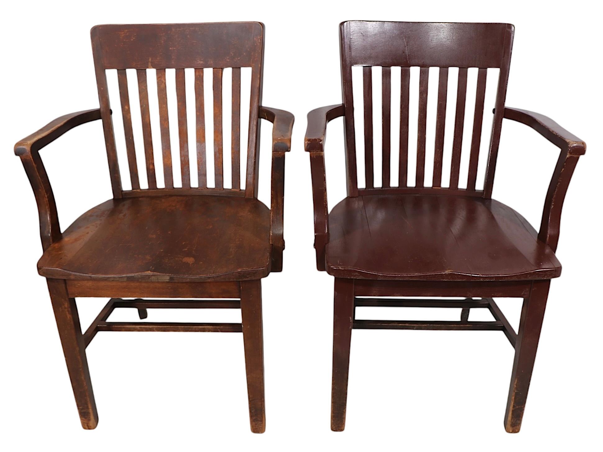 Ensemble de cinq chaises de salle à manger industrielles anciennes de Murphy Chair Co. 6