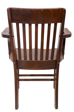 Set of Five Vintage Antique Industrial Bankers Dining Chairs by Murphy Chair Co.