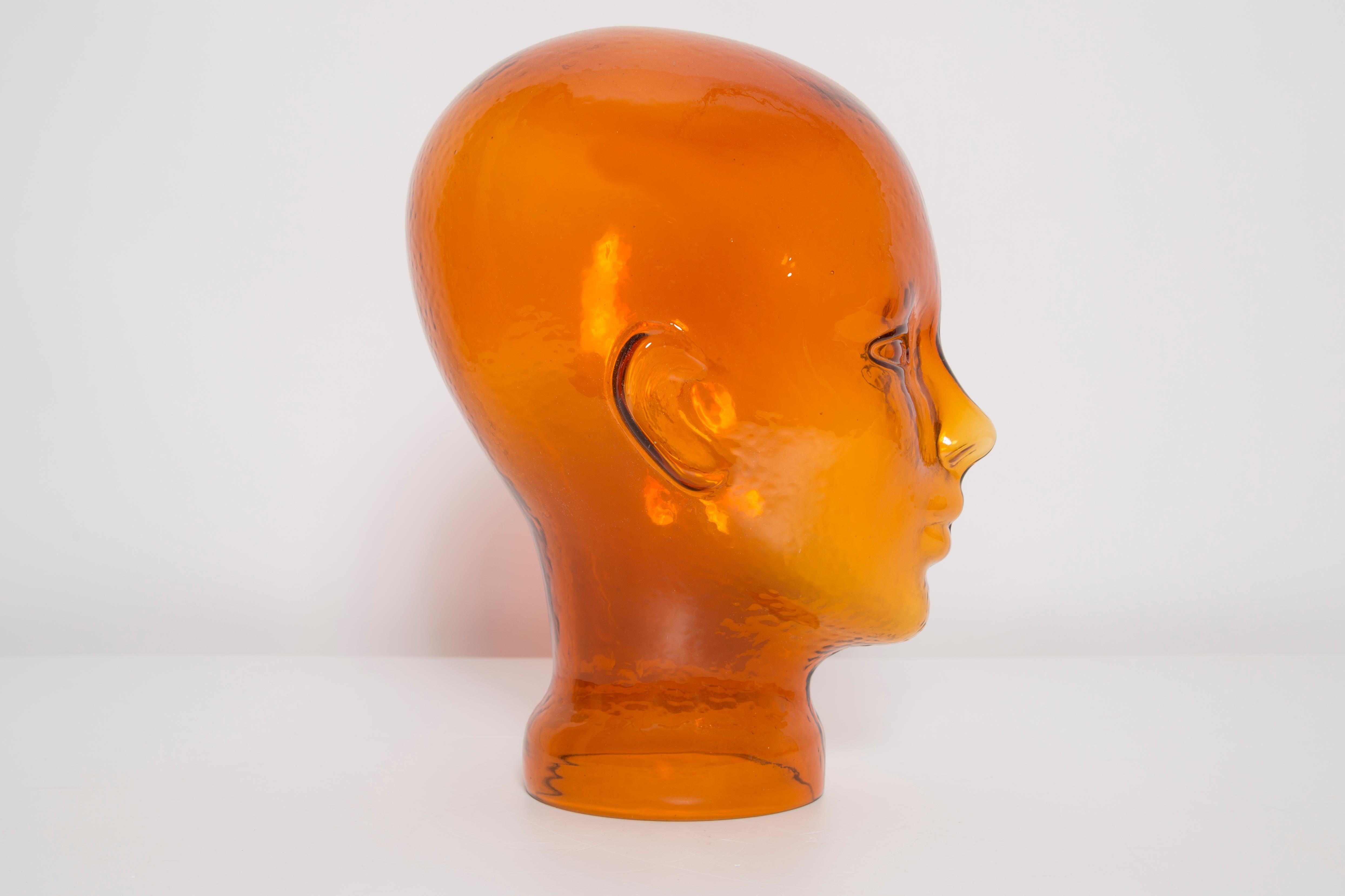 Set of Five Vintage Decorative Mannequin Glass Head Sculptures, 1970s, Germany 2