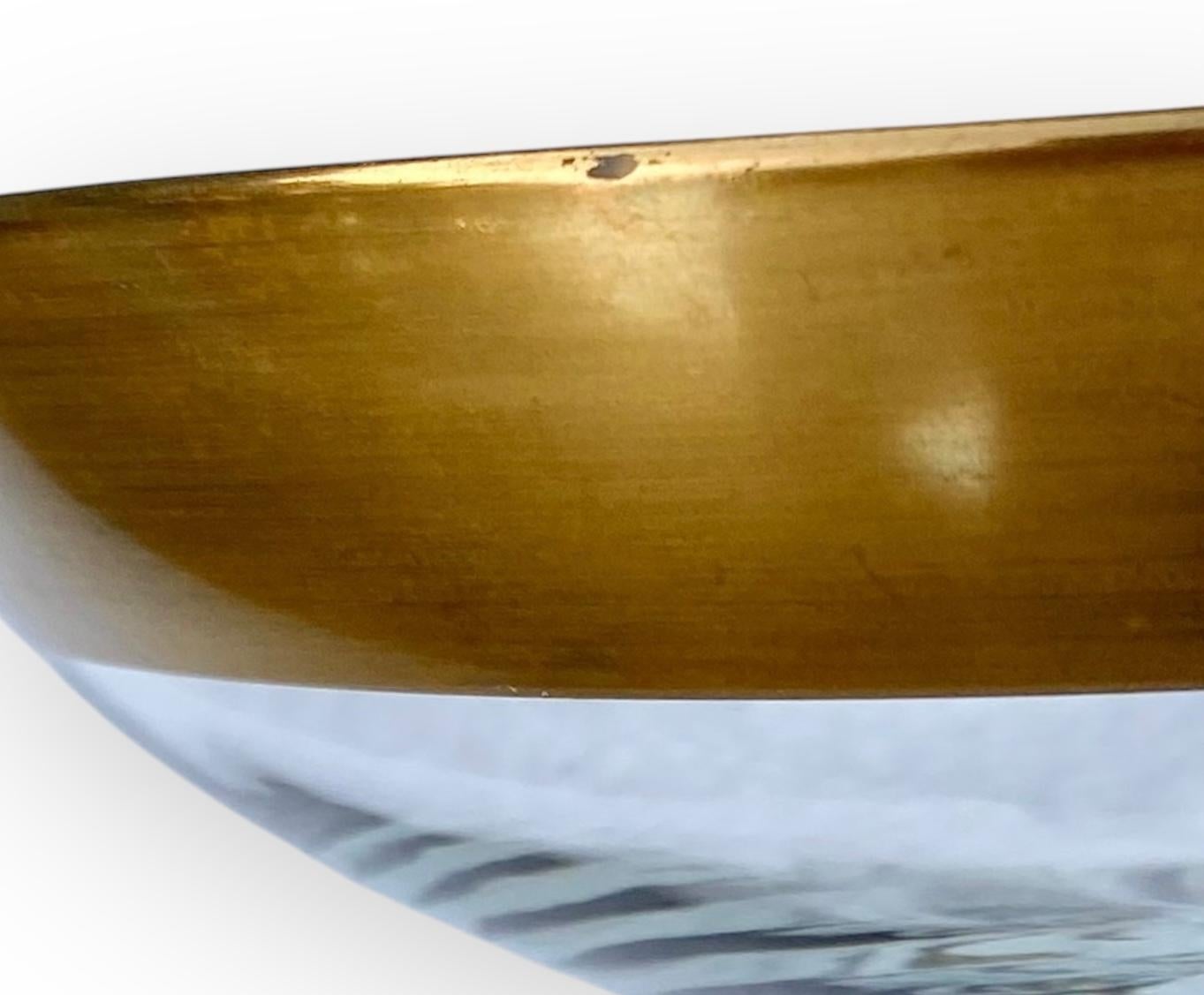 Set Of Five Vintage Dorothy Thorpe Gold Banded Pedestal Dishs For Sale 1
