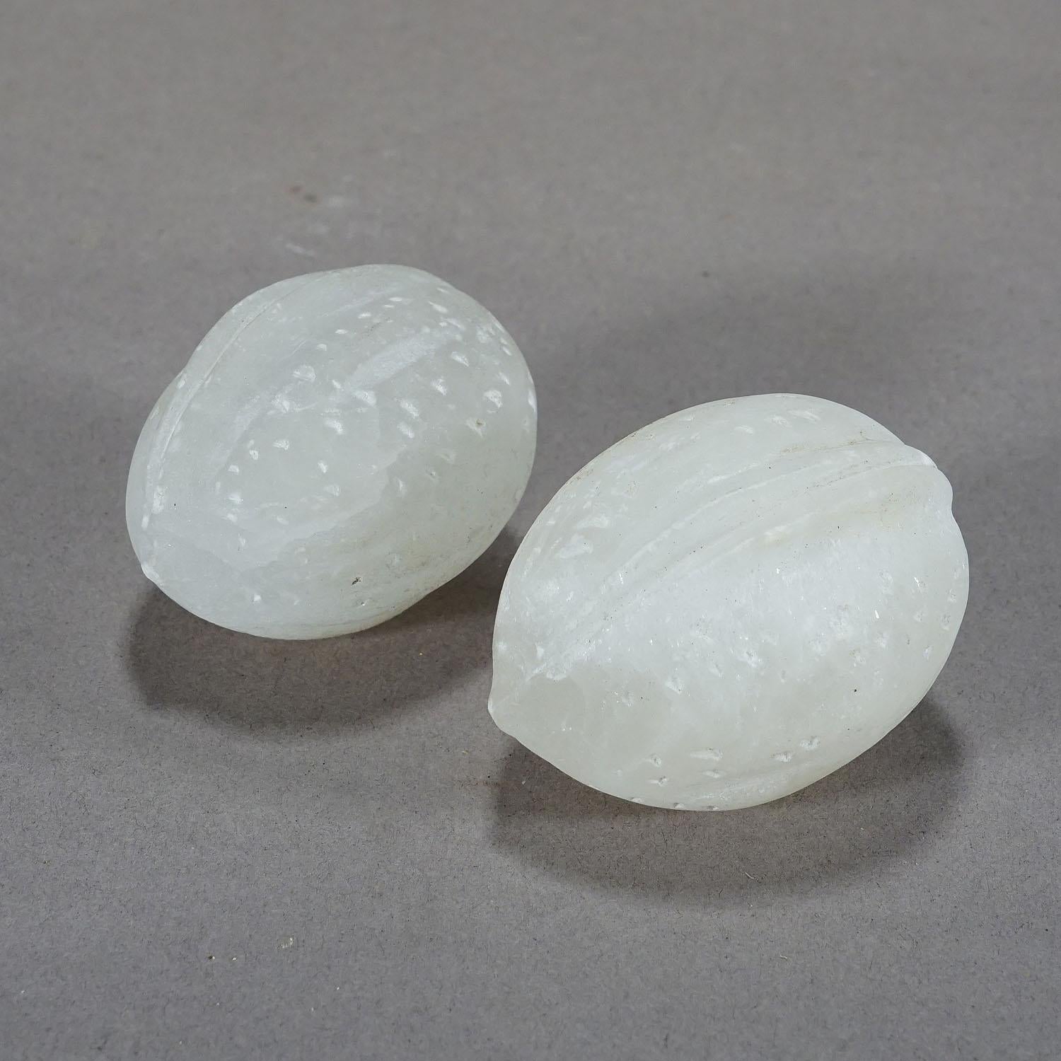 Set of Five Vintage Italian Alabaster Stone Fruits 3