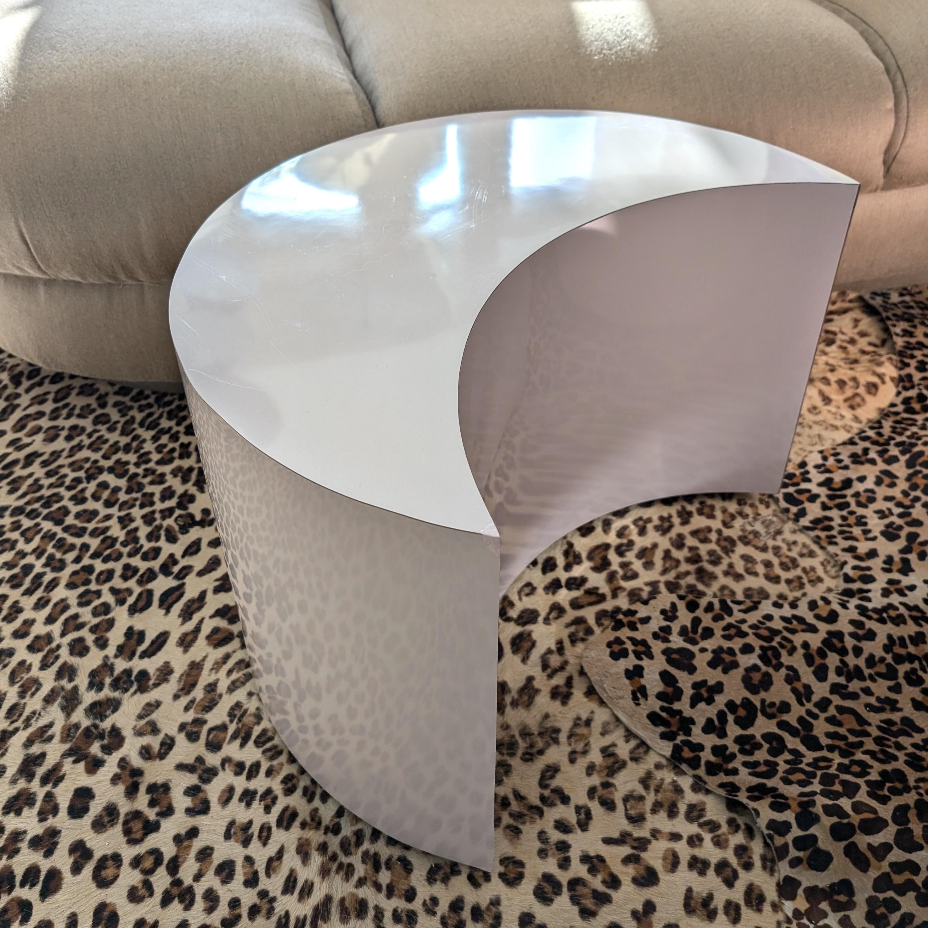 Set von fünf modularen Vintage-Couchtischen aus rosa Laminat im Postmodern-Stil, USA, 1980er Jahre im Angebot 8