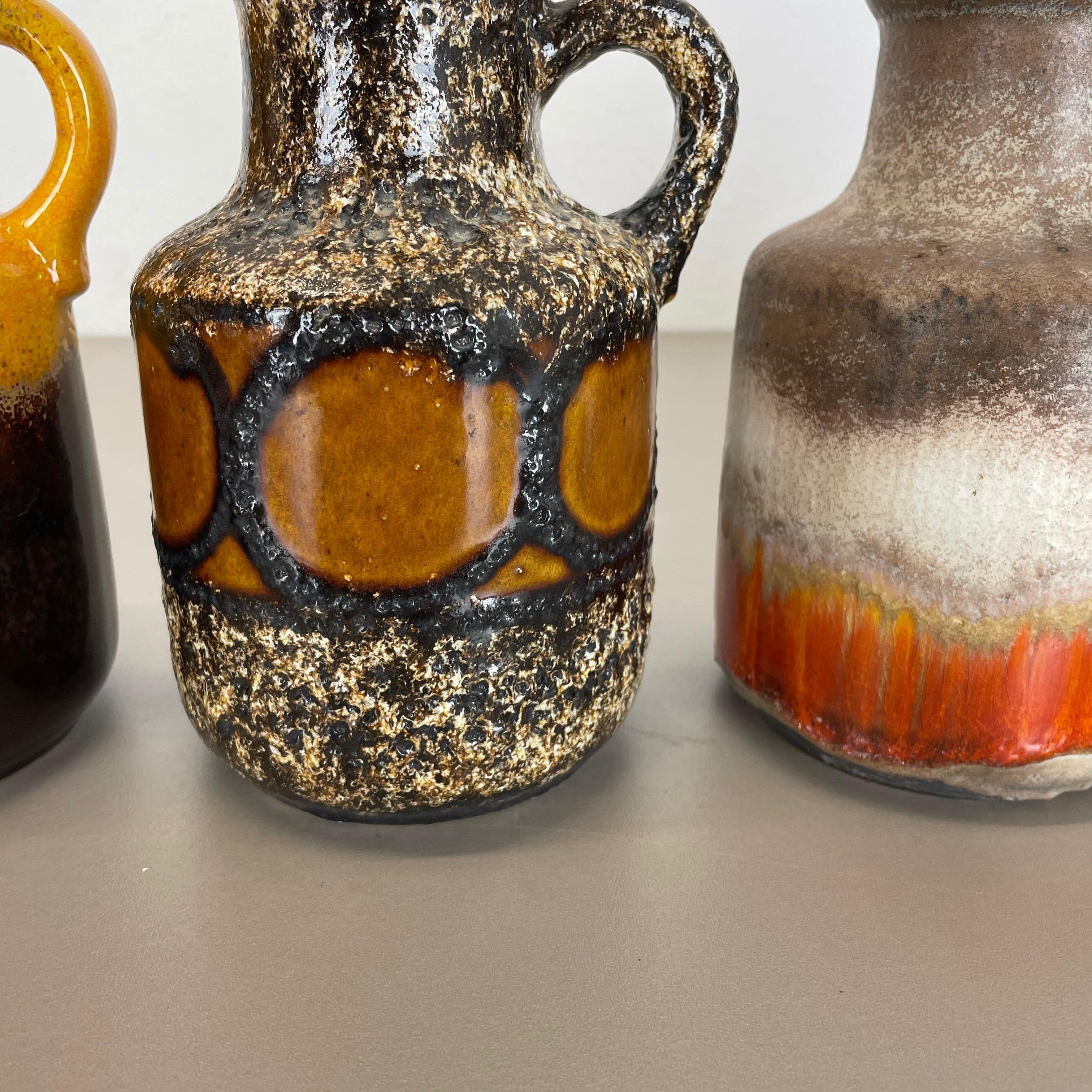 Set von fünf „Multicolor“-Vasen aus Keramik Fat Lava von Scheurich, Deutschland im Angebot 5