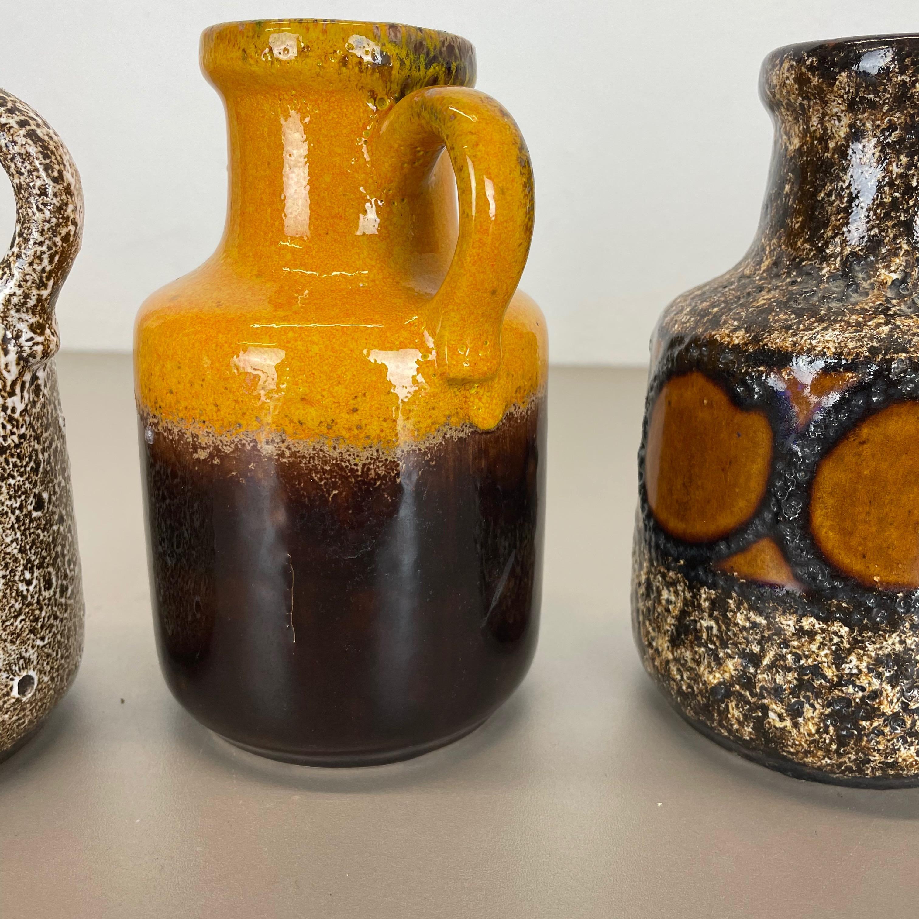 Set von fünf „Multicolor“-Vasen aus Keramik Fat Lava von Scheurich, Deutschland im Angebot 9
