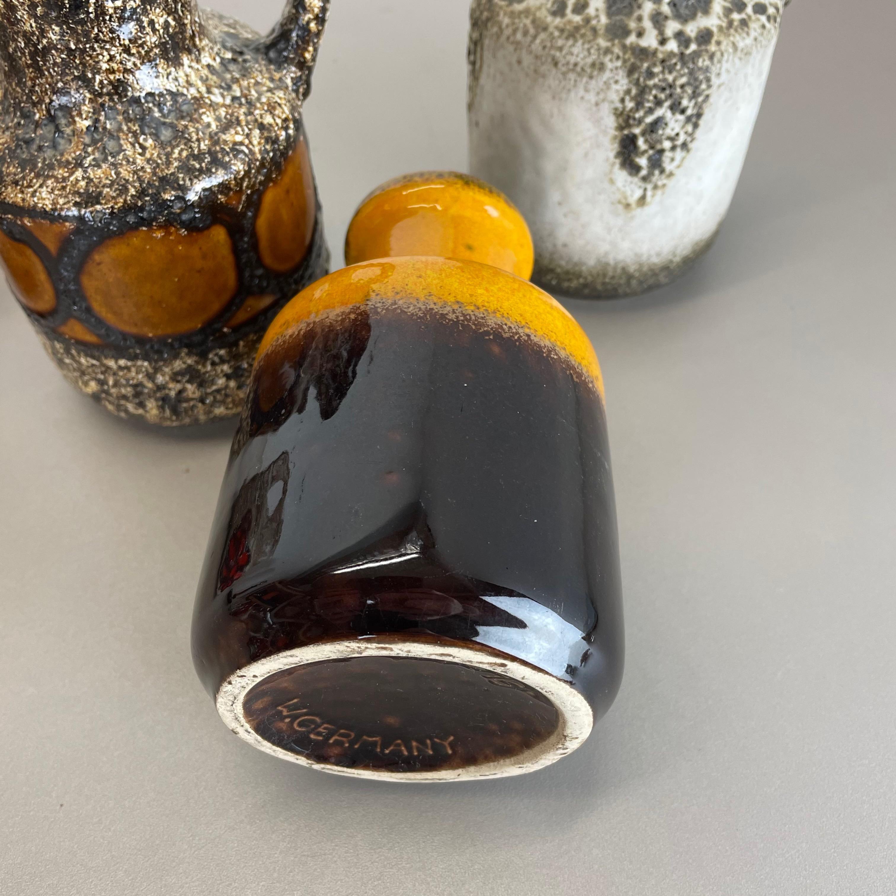 Set von fünf „Multicolor“-Vasen aus Keramik Fat Lava von Scheurich, Deutschland im Angebot 12