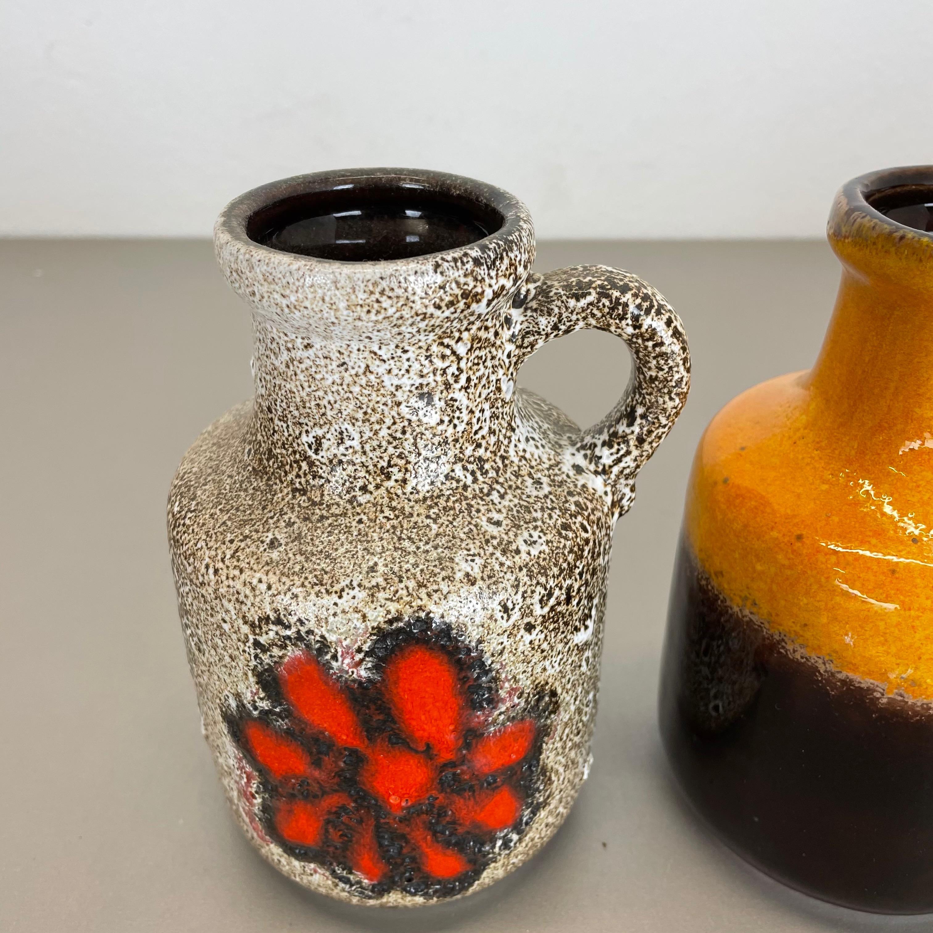 Set von fünf „Multicolor“-Vasen aus Keramik Fat Lava von Scheurich, Deutschland im Angebot 1