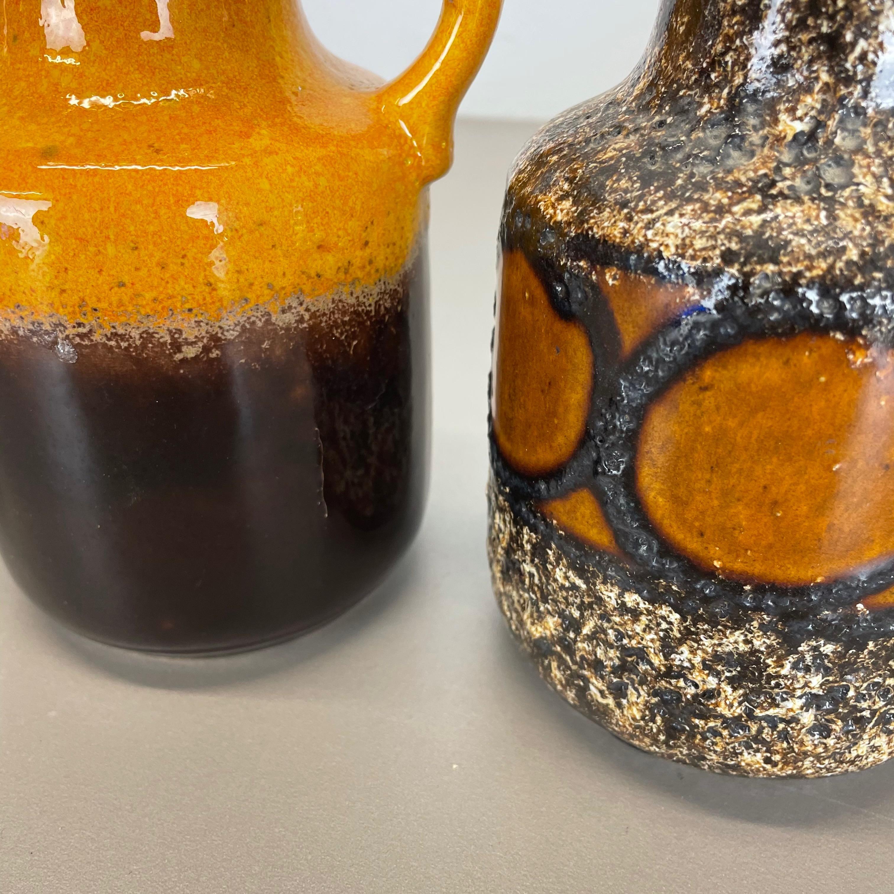 Set von fünf „Multicolor“-Vasen aus Keramik Fat Lava von Scheurich, Deutschland im Angebot 3