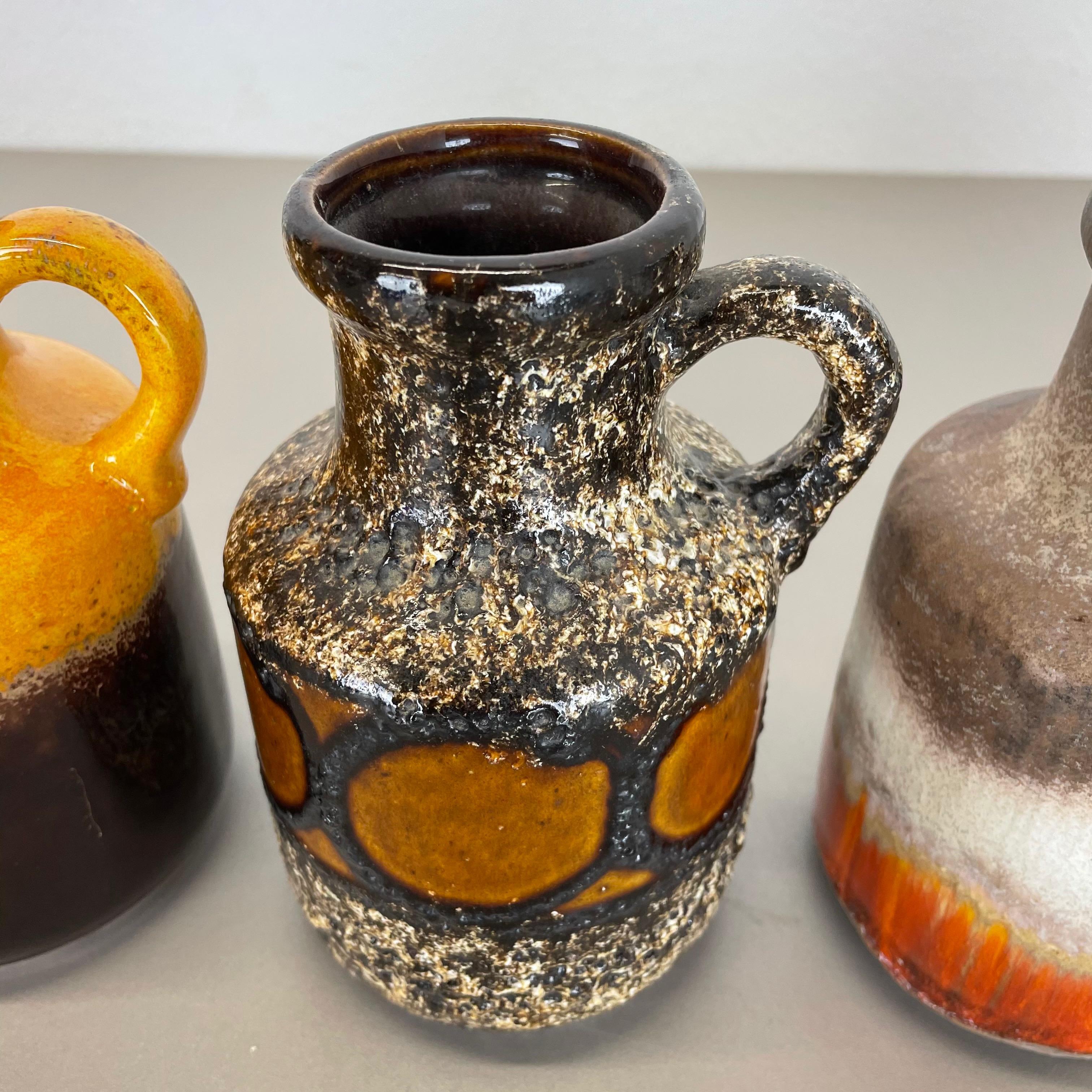 Set von fünf „Multicolor“-Vasen aus Keramik Fat Lava von Scheurich, Deutschland im Angebot 4
