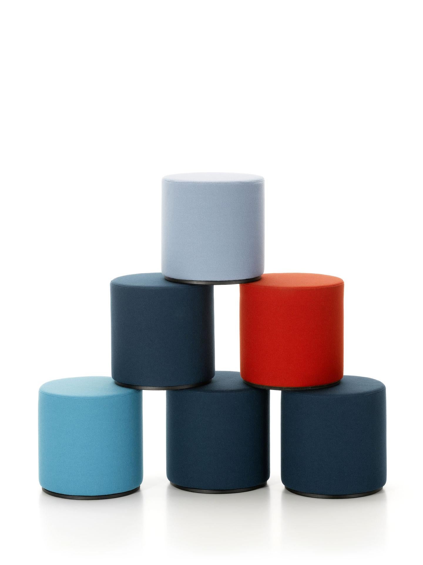 Foam Set of Five Visiona Stools Designed by Verner Panton by Vitra