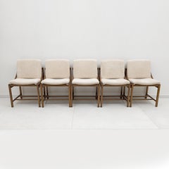Lot de cinq chaises de salle à manger Vittorio Rossi pour Lorenzon Italia, années 1960