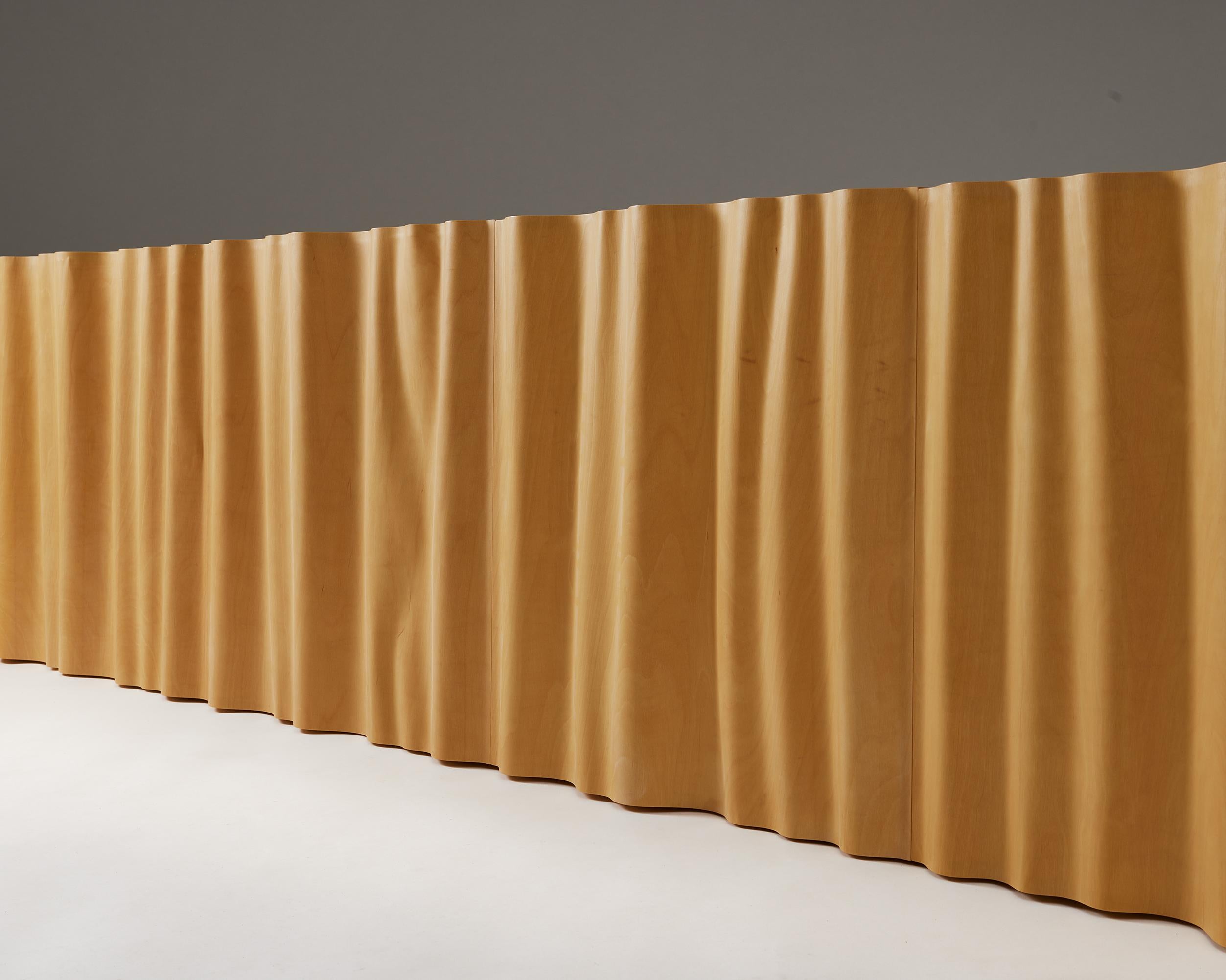 Mid-Century Modern Set of Five Wall Panels ‘Ply’ by Jouko Kärkkäinen for Hkt Korhonen Oy, Finland For Sale