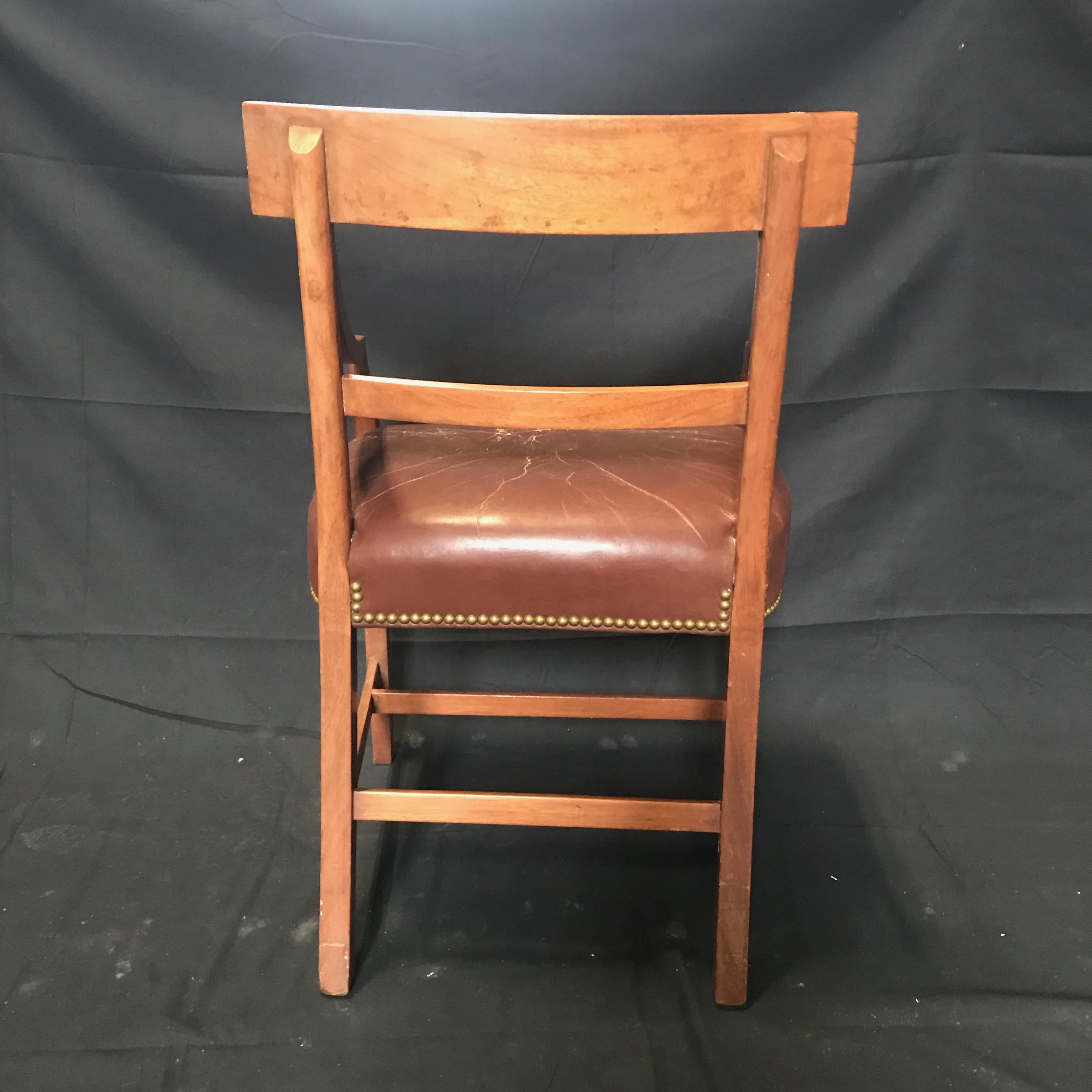 Set of Five Walnut Regency Chairs with Inlaid Frames and Diamond Backs 1