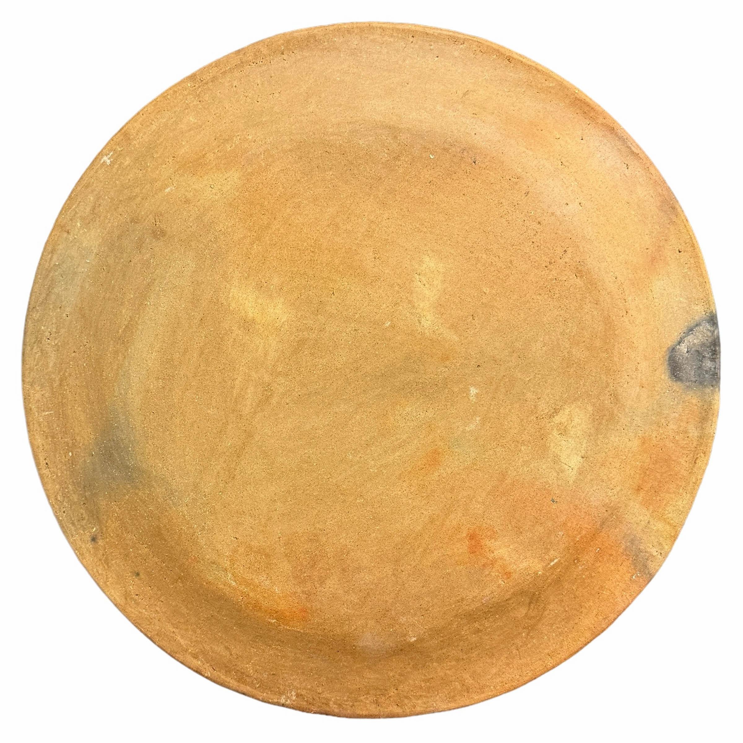 Set of Five Wood Fired Terra Cotta Plates For Sale 10