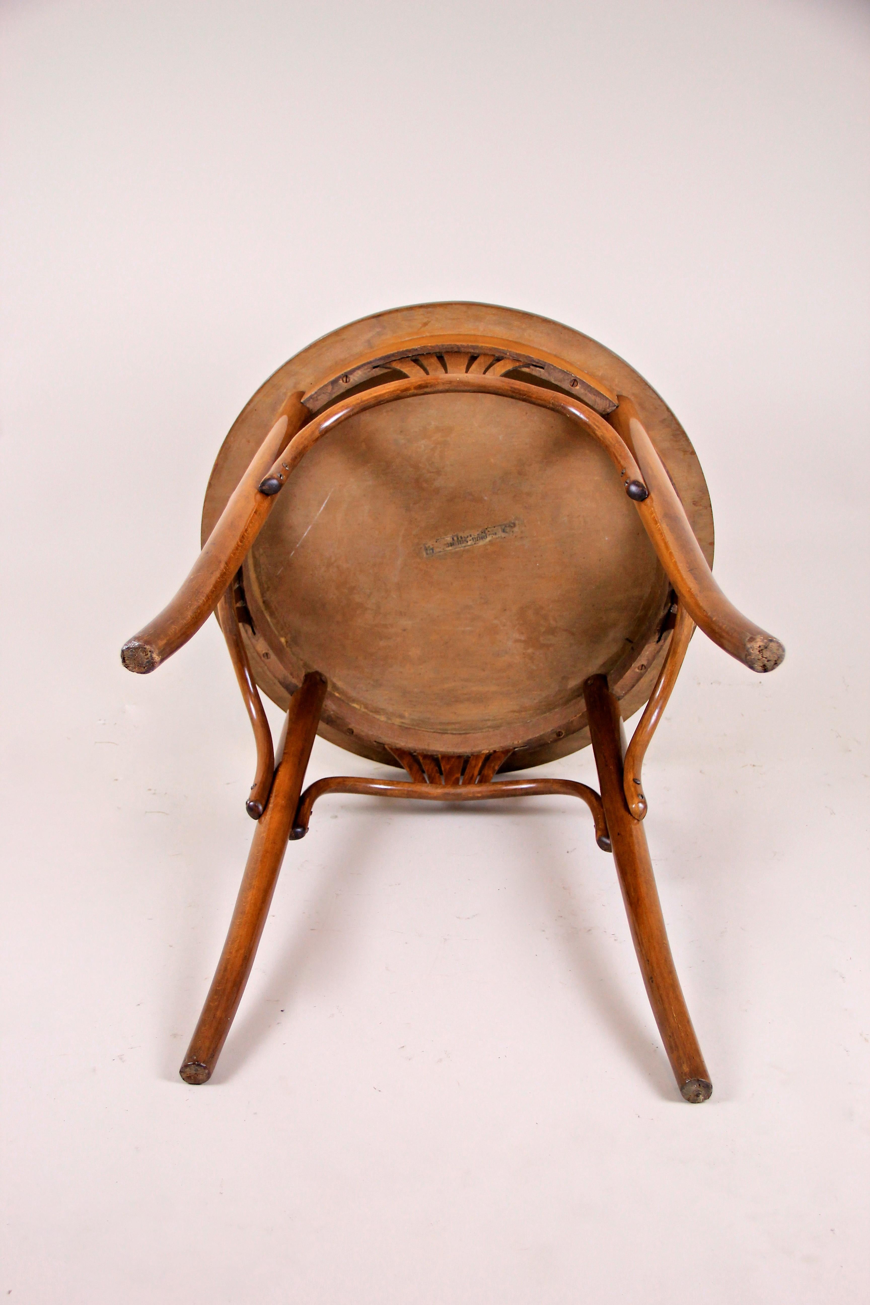 Set of Fledermaus Chairs by J. Hoffmann & Thonet Coffee Table, Austria, ca. 1907 11