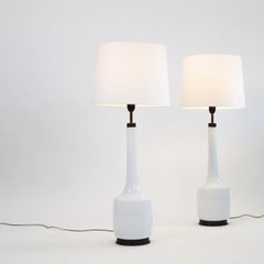 Set of floor-size glass lamps by Svend Aage Holm Sorensen, 1960s, Denmark