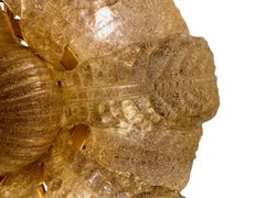 Set of Flower Shaped Gold Murano Glass Fixtures, Sold Individually