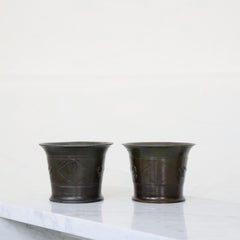 Set of Flowerpots by Just Andersen, 1920s, Denmark