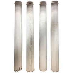 Set of Fluted Architectural Columns, 19th Century