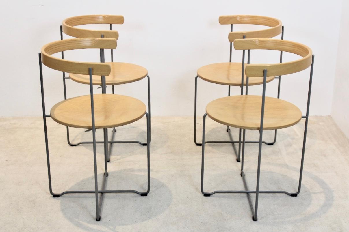 Set of Foldable Sóley Chairs by Valdimar Harðarson for Kusch+Co. In Good Condition In Voorburg, NL