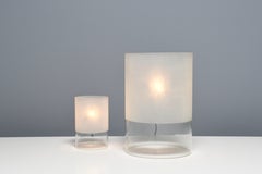 Set of Fontana Arte ‘Fatua' Glass Table Lamps by Guido Rosati, Italy 1972