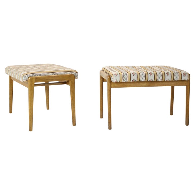 Set of Footrest or Chair by Drevotvar, 1960s Czechoslovakia at 1stDibs