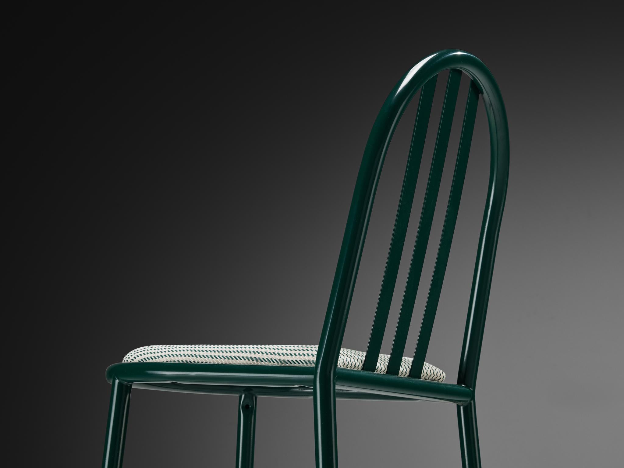 Set of Forest Green Tubular Steel Chairs by Robert Mallet-Stevens 4