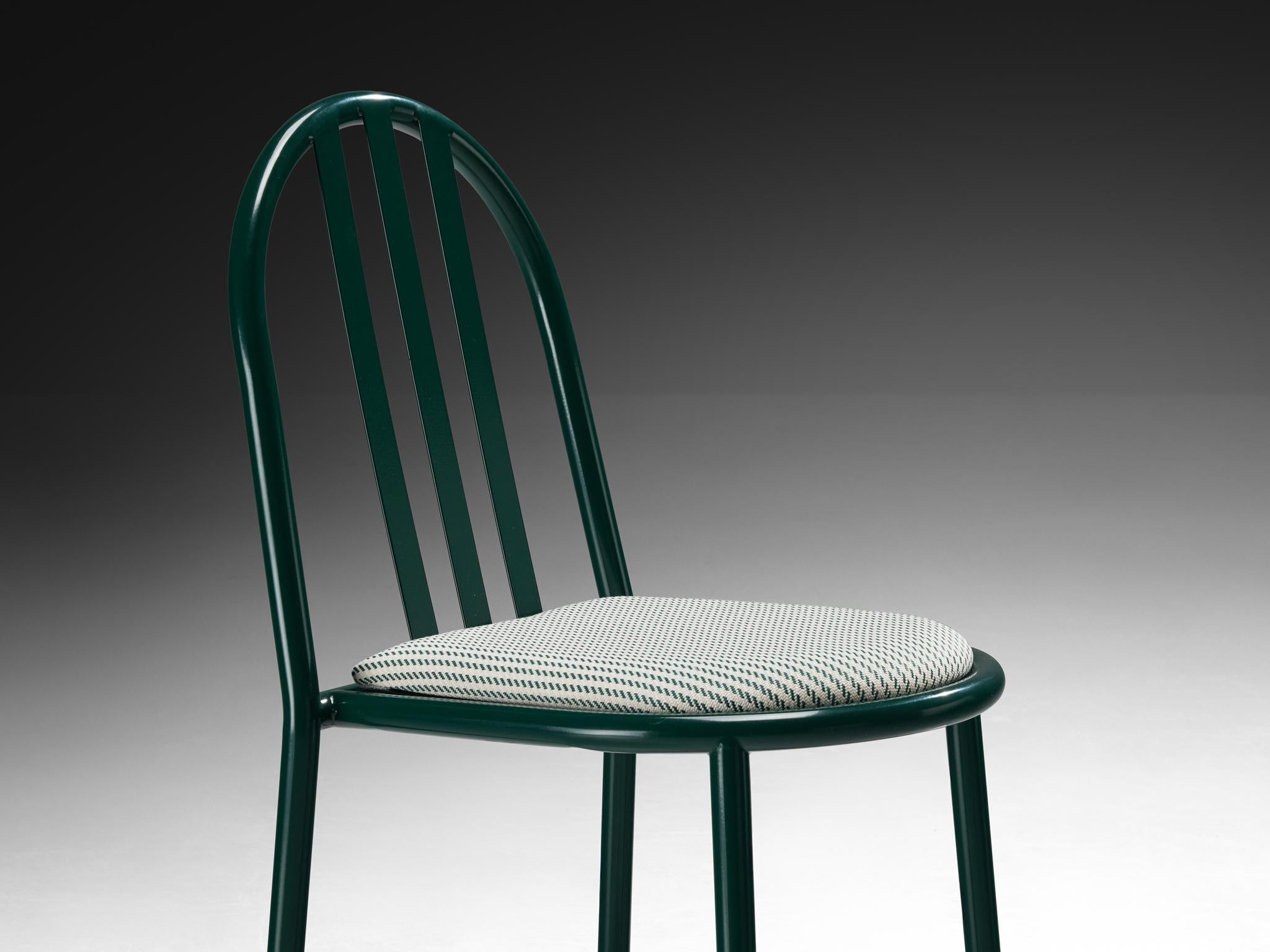 Set of Forest Green Tubular Steel Chairs by Robert Mallet-Stevens 6