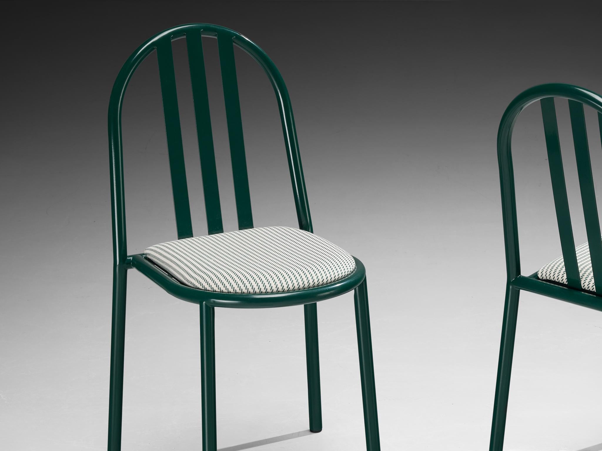 Set of Forest Green Tubular Steel Chairs by Robert Mallet-Stevens 2