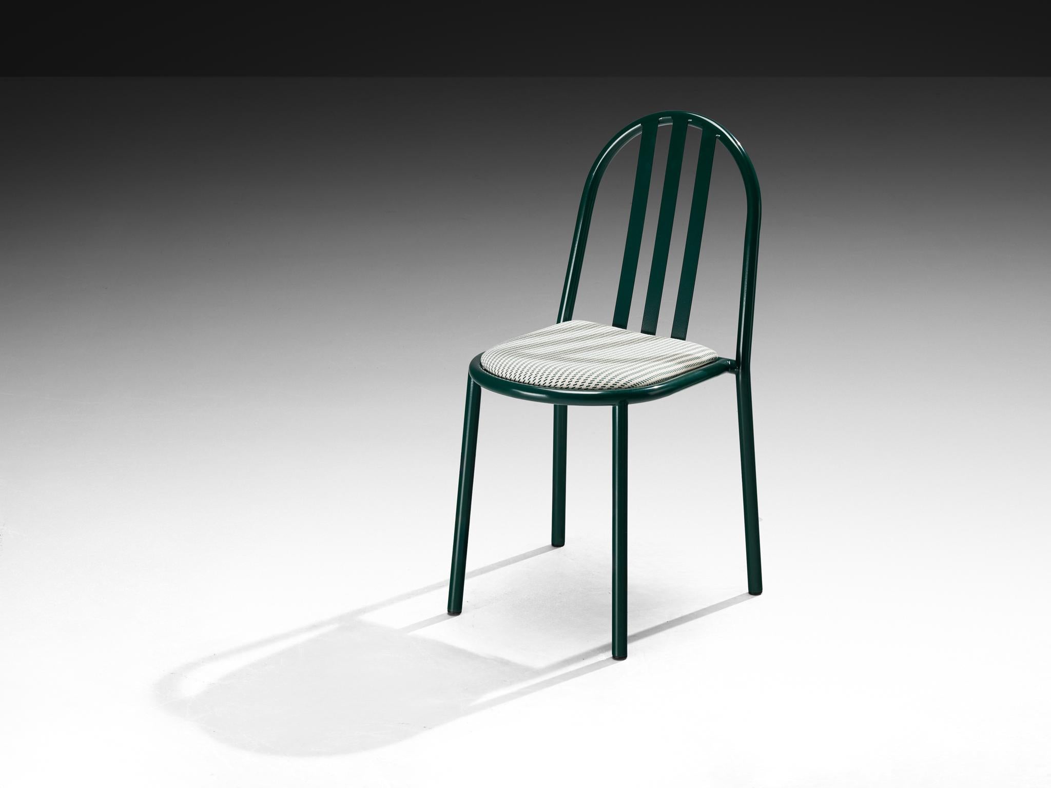Set of Forest Green Tubular Steel Chairs by Robert Mallet-Stevens 3
