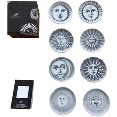 Set of Fornasetti Atalier Soli E Lune, Sun & Moon Boxed Coaster Set