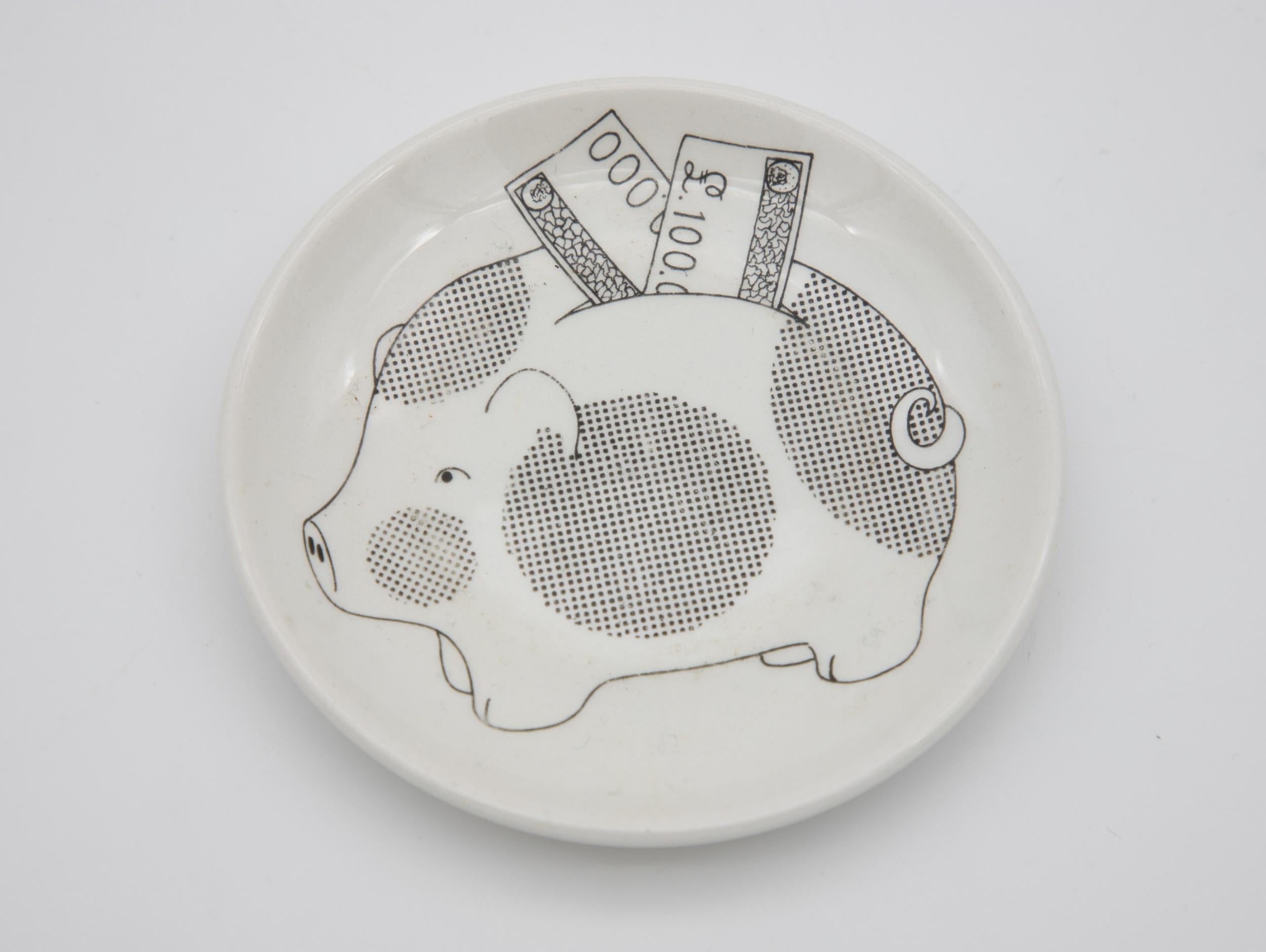 Ceramica Set di sottobicchieri Fornasetti, Lumache in vendita