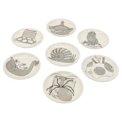 Set of Fornasetti Coasters, Snails