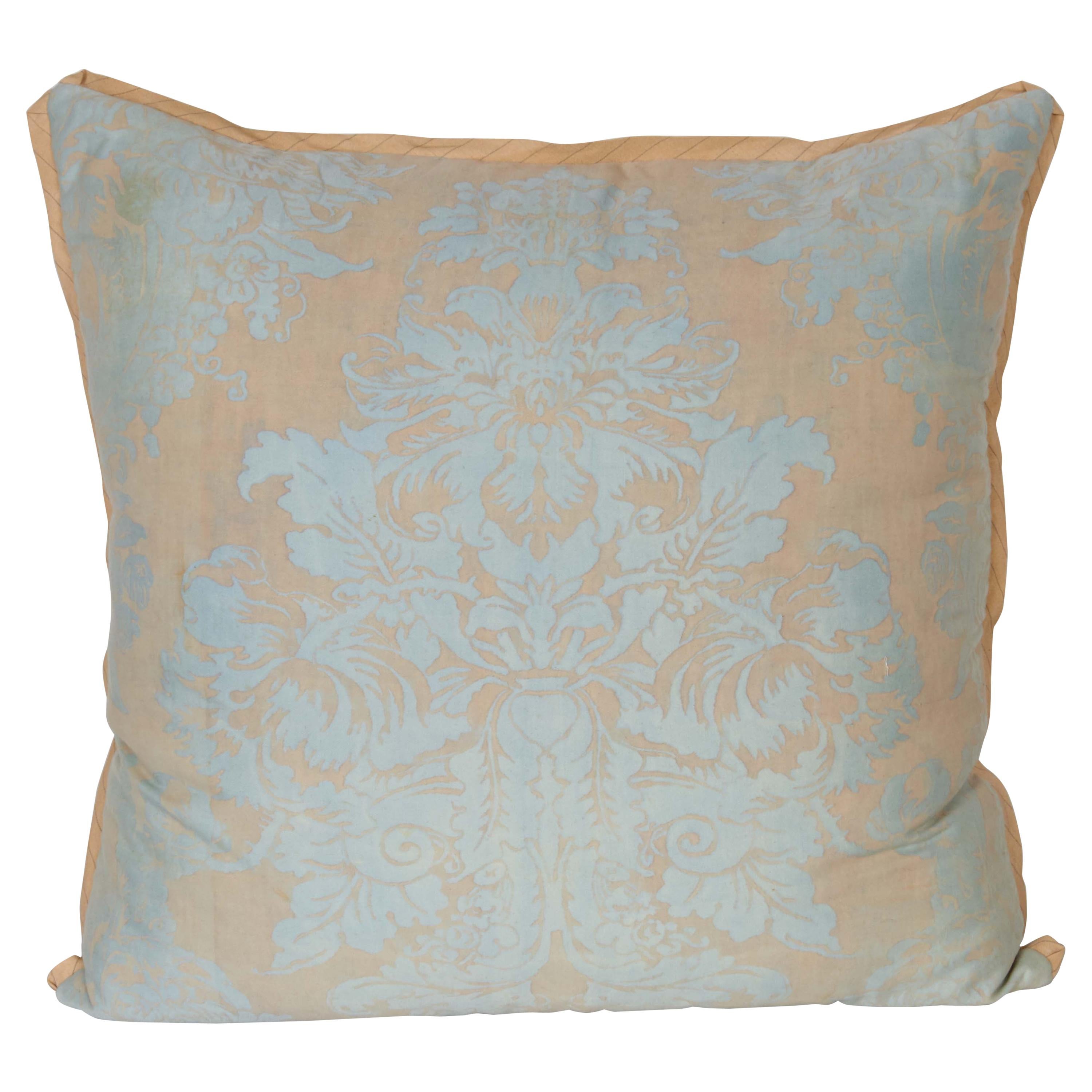 Set of Fortuny Fabric Cushions in the Dandolo Pattern