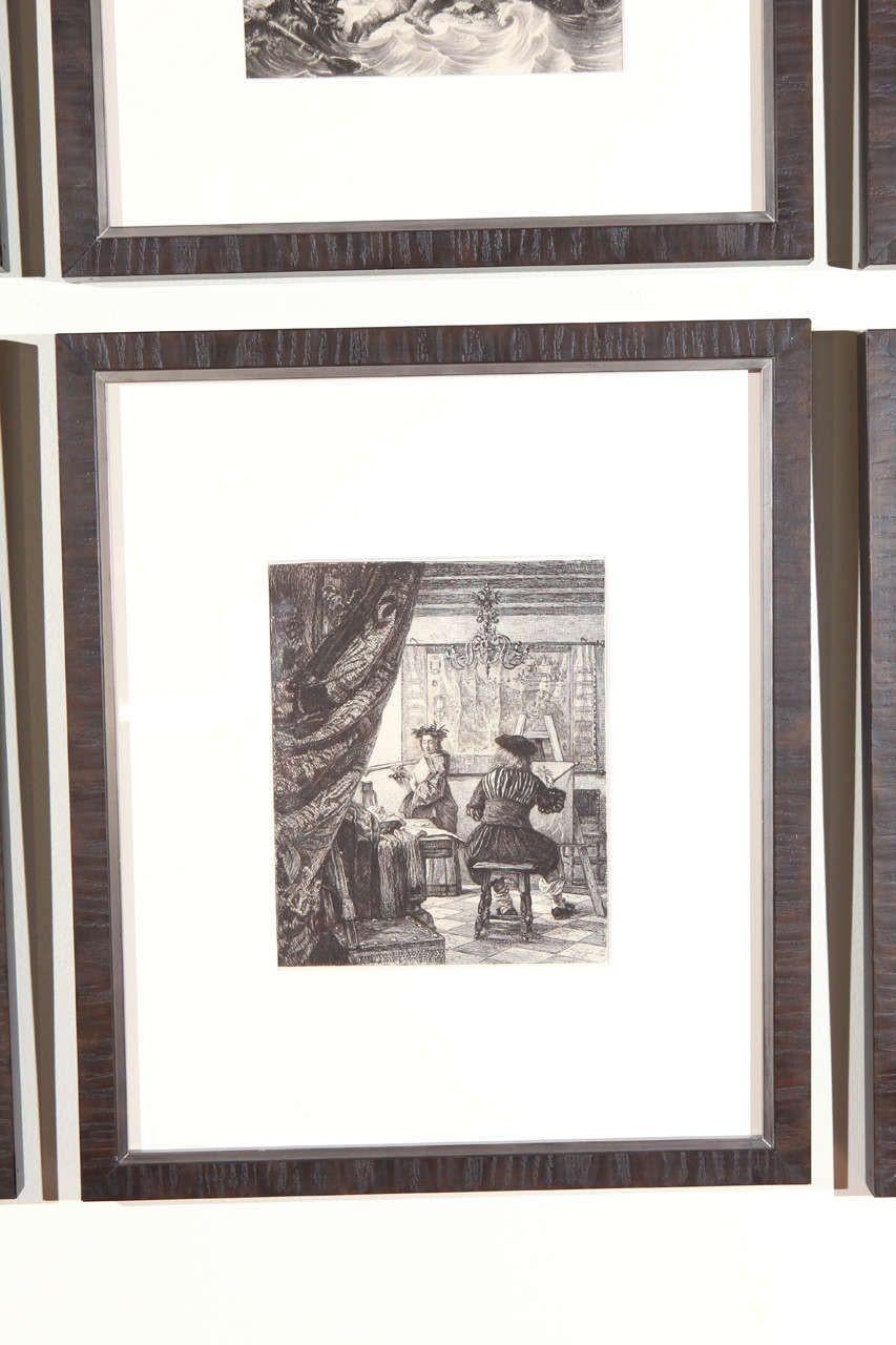 Set of Forty Framed German Art Plate Engravings In Good Condition For Sale In Los Angeles, CA