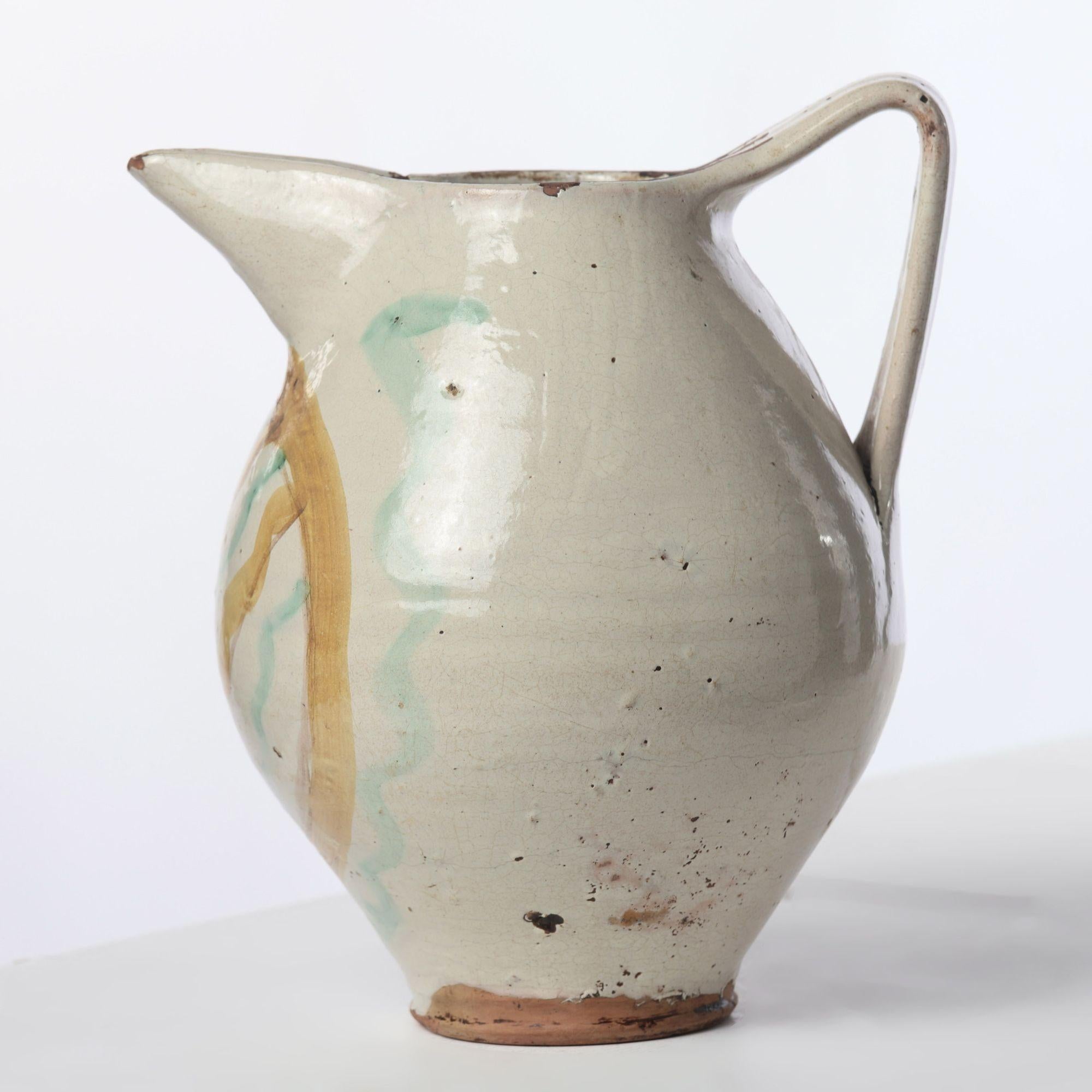 Set of Four 18th c. Italian Majolica Jugs from Sicily For Sale 4