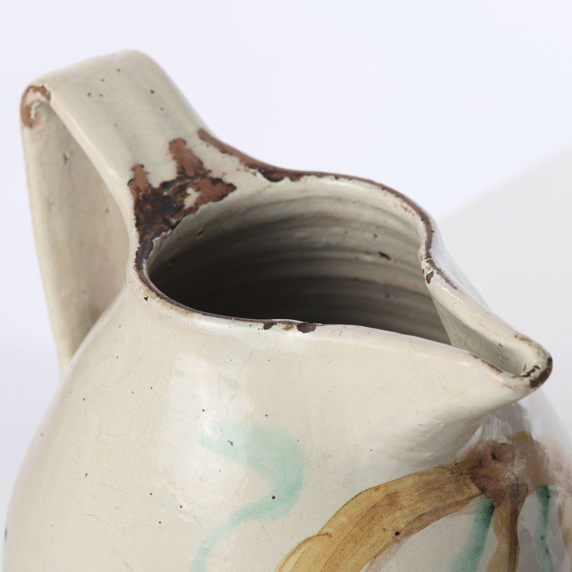 Set of Four 18th c. Italian Majolica Jugs from Sicily For Sale 6