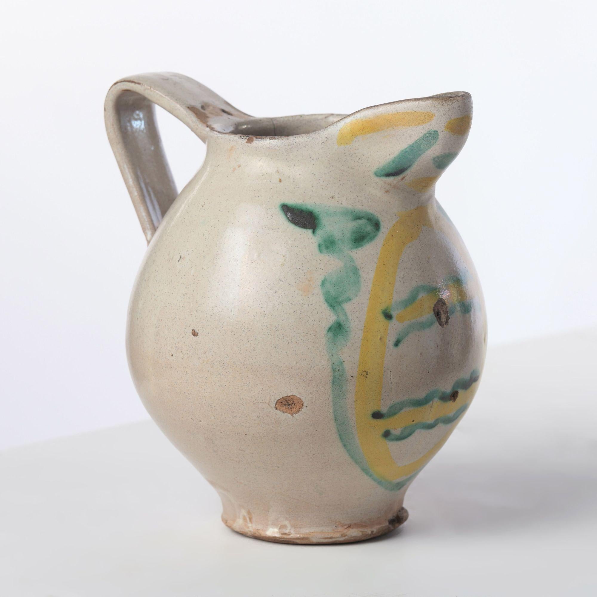 Set of Four 18th c. Italian Majolica Jugs from Sicily For Sale 8