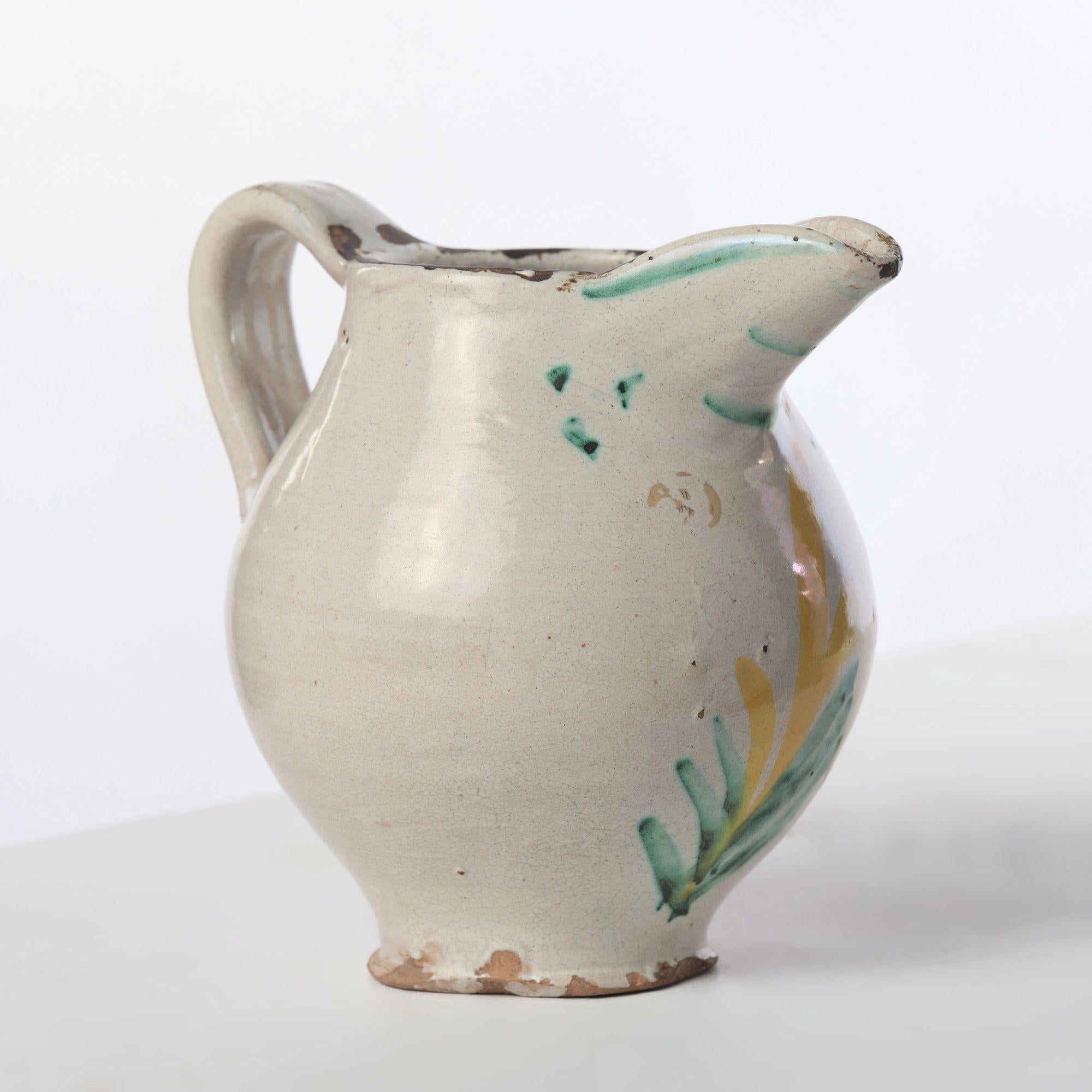 Set of Four 18th c. Italian Majolica Jugs from Sicily For Sale 10