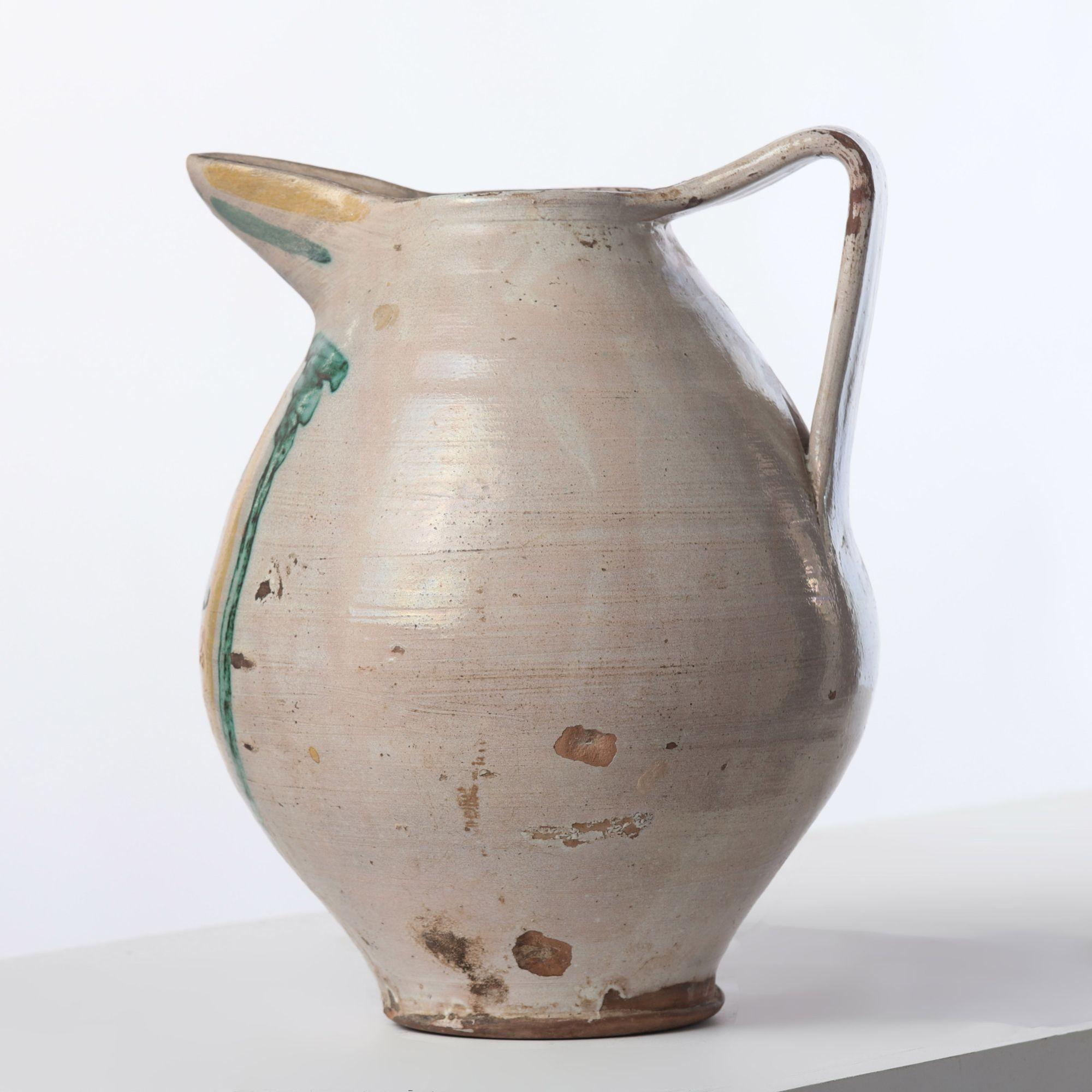 Set of Four 18th c. Italian Majolica Jugs from Sicily For Sale 2
