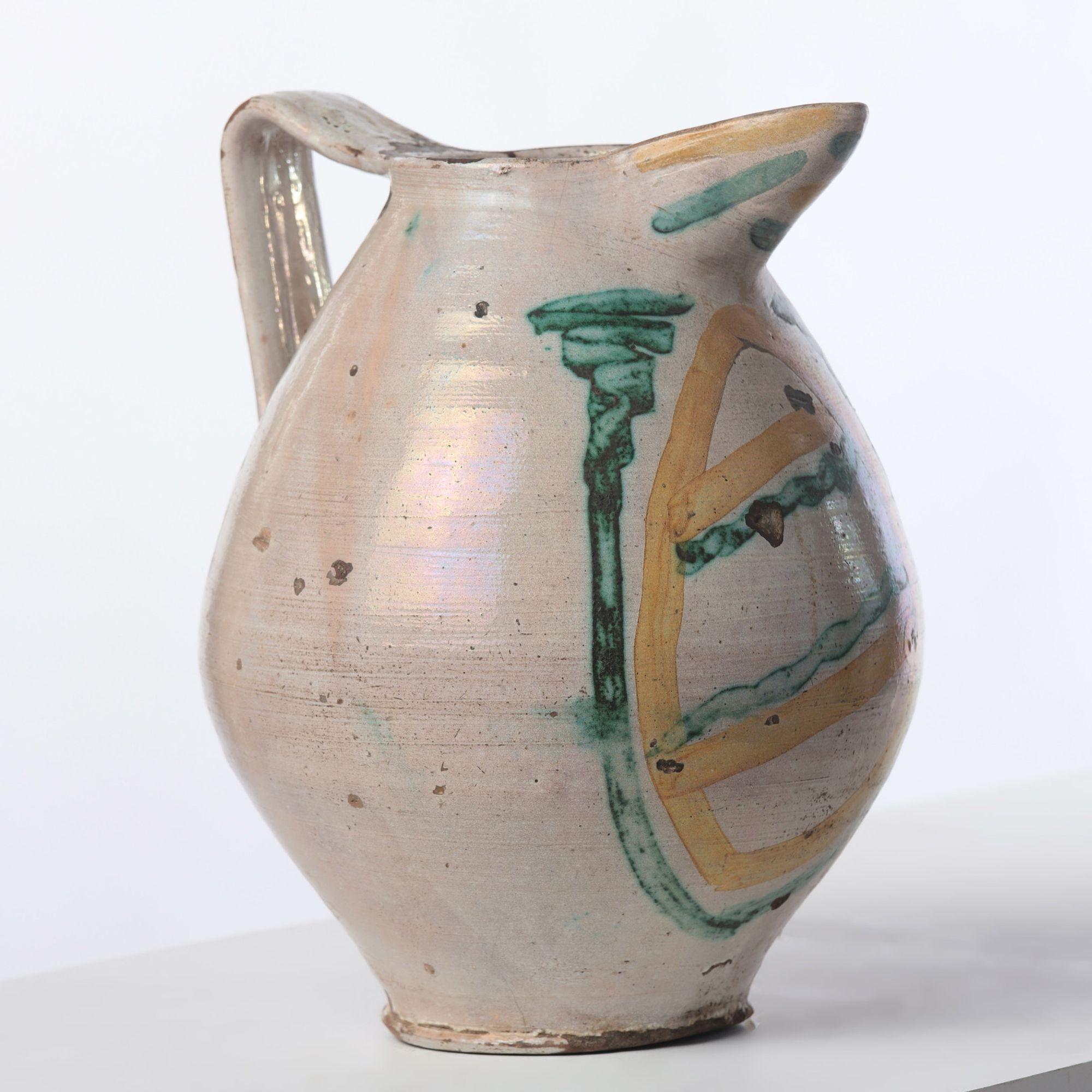 Set of Four 18th c. Italian Majolica Jugs from Sicily For Sale 3