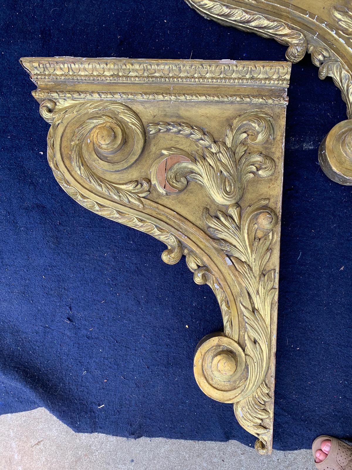 Set of Four 18th Century French Giltwood Corbels / Brackets 13