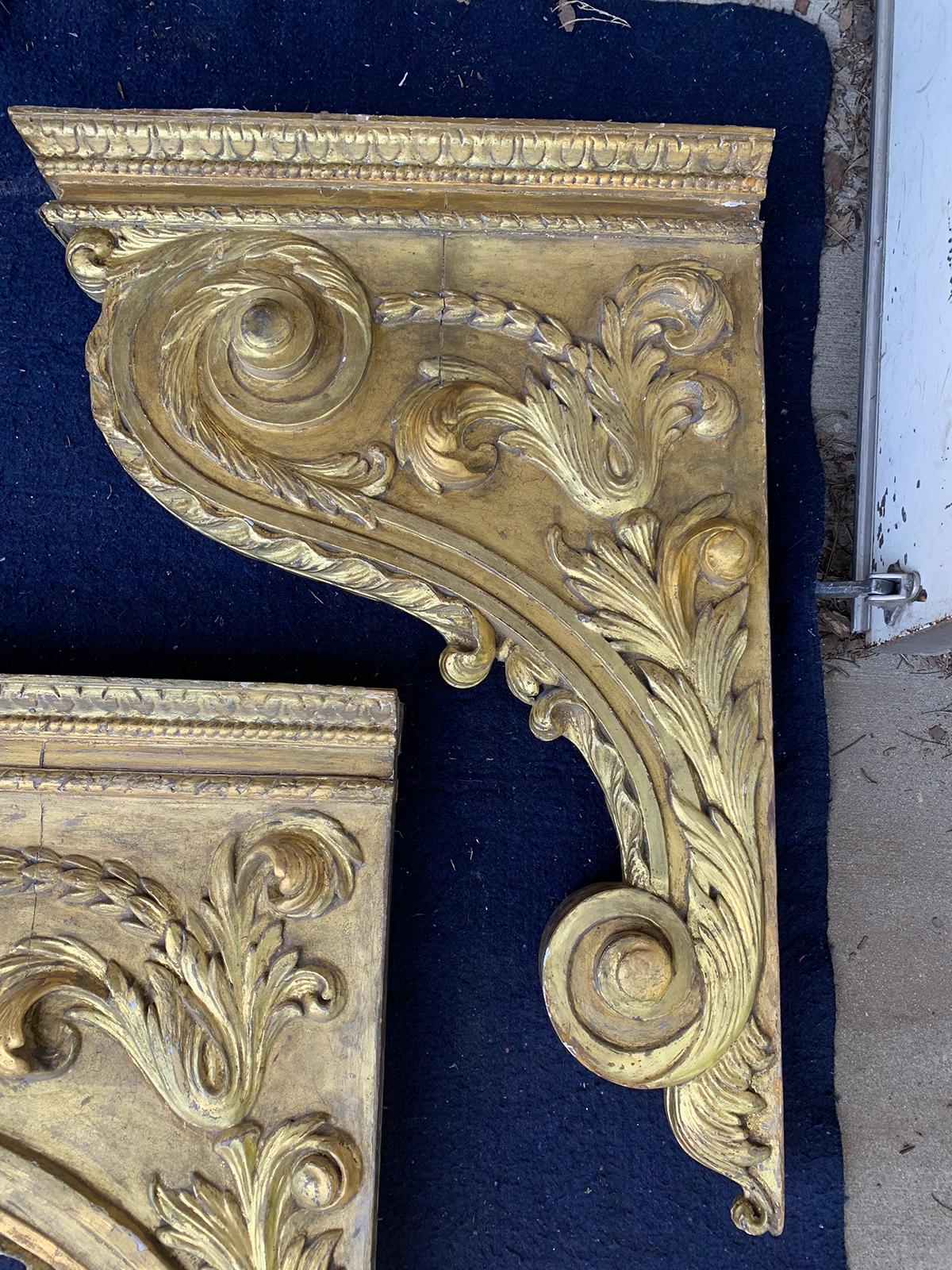 Set of Four 18th Century French Giltwood Corbels / Brackets 5
