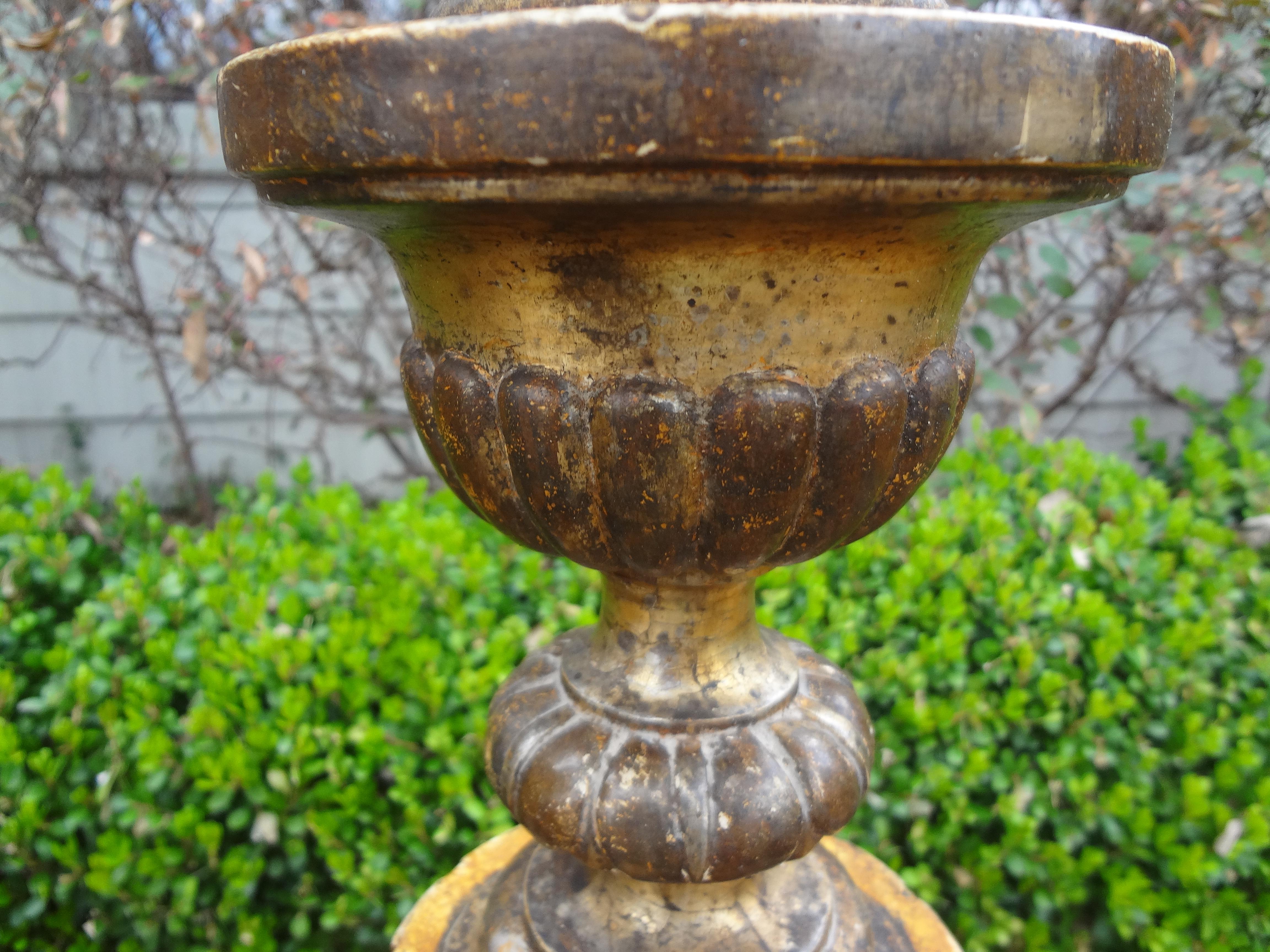 18th Century Italian Giltwood Pricket Altar Sticks, Set of 4 4