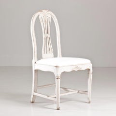 Set of Four 18th Century Swedish Wheatsheaf Dining Chairs