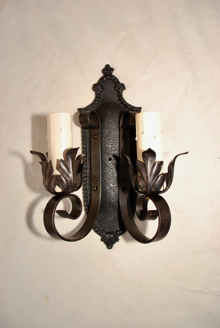 A very nice set of four sconces, they have been restored.

 