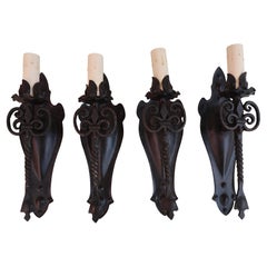 Set of four 1920
s sconces ( Spanish style )