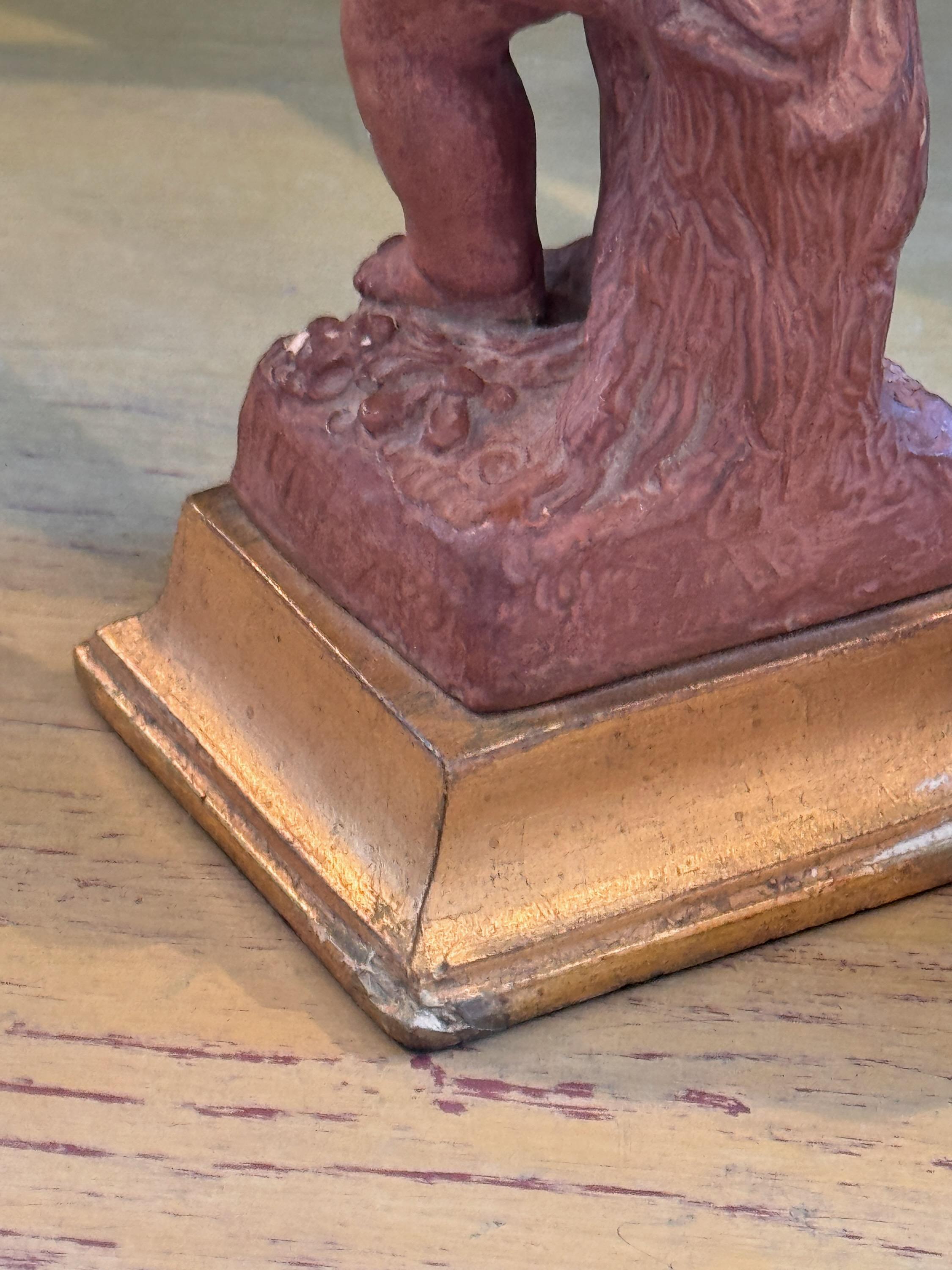 Conjunto de cuatro figuras de terracota Borghese 