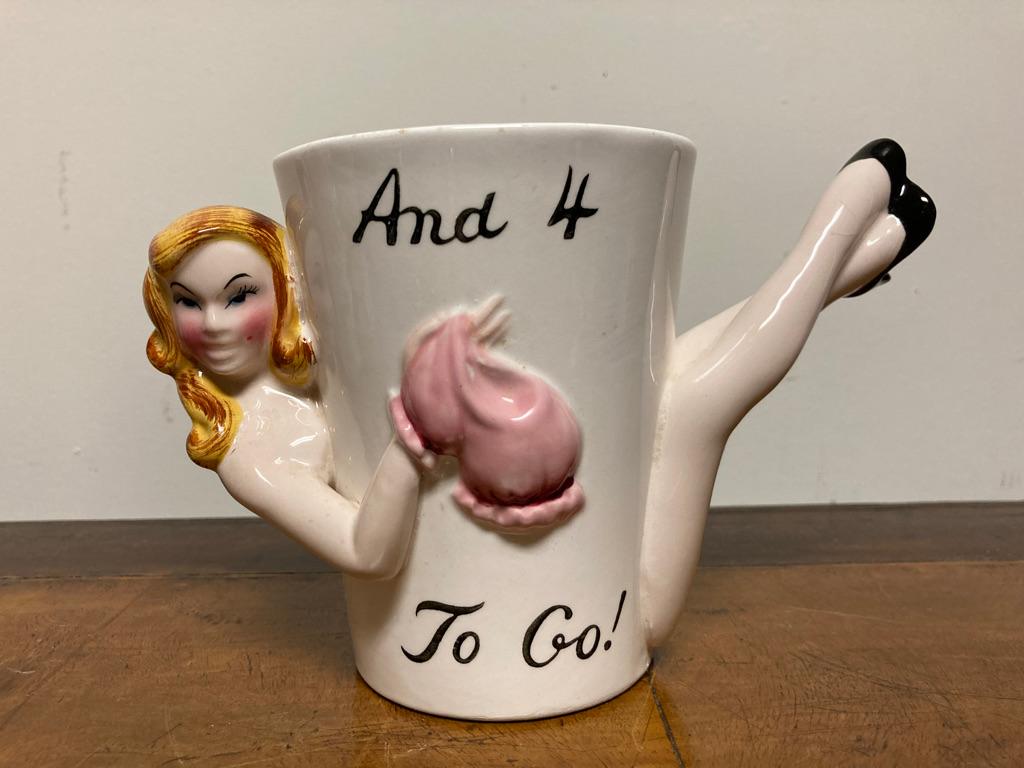 Set of Four 1950's Burlesque Erotica Bar Ware Cups For Sale 2