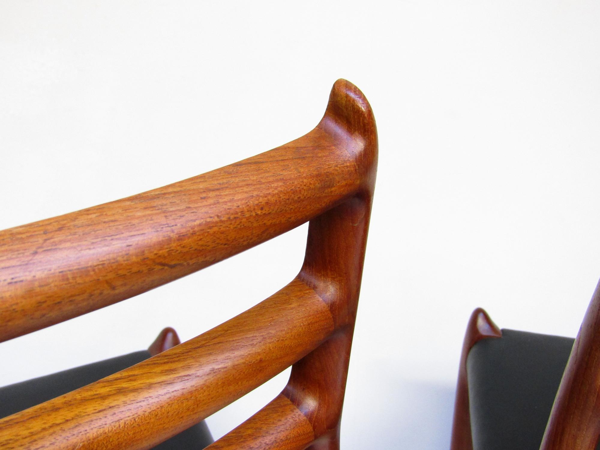 Set Of Four 1950s Danish Model 62 and Model 78 Dining Chairs by Niels Moller im Angebot 1