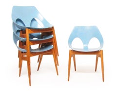 Juego de cuatro sillas "Jason" Festival of Britain de los años 50, por Carl Jacobs para Kandya